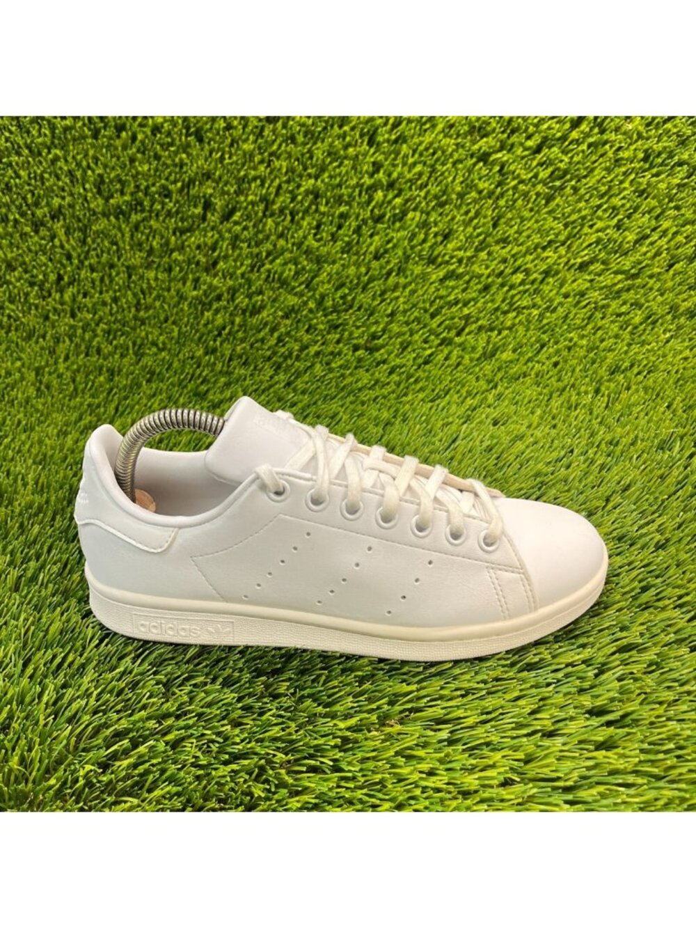 Adidas Stan Smith J Kids Boys Size 5.5Y White Athletic Walking Shoes Sneakers